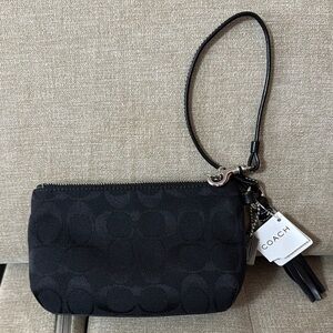 Coach Black Wristlet